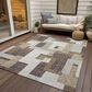 Dalyn Rug Company Portico PO3 Brown 3" x 5" Area Rug, , large
