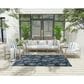 Nourison Garden Oasis GOA03 Navy 5" x 7" Indoor/Outdoor Area Rug, , large