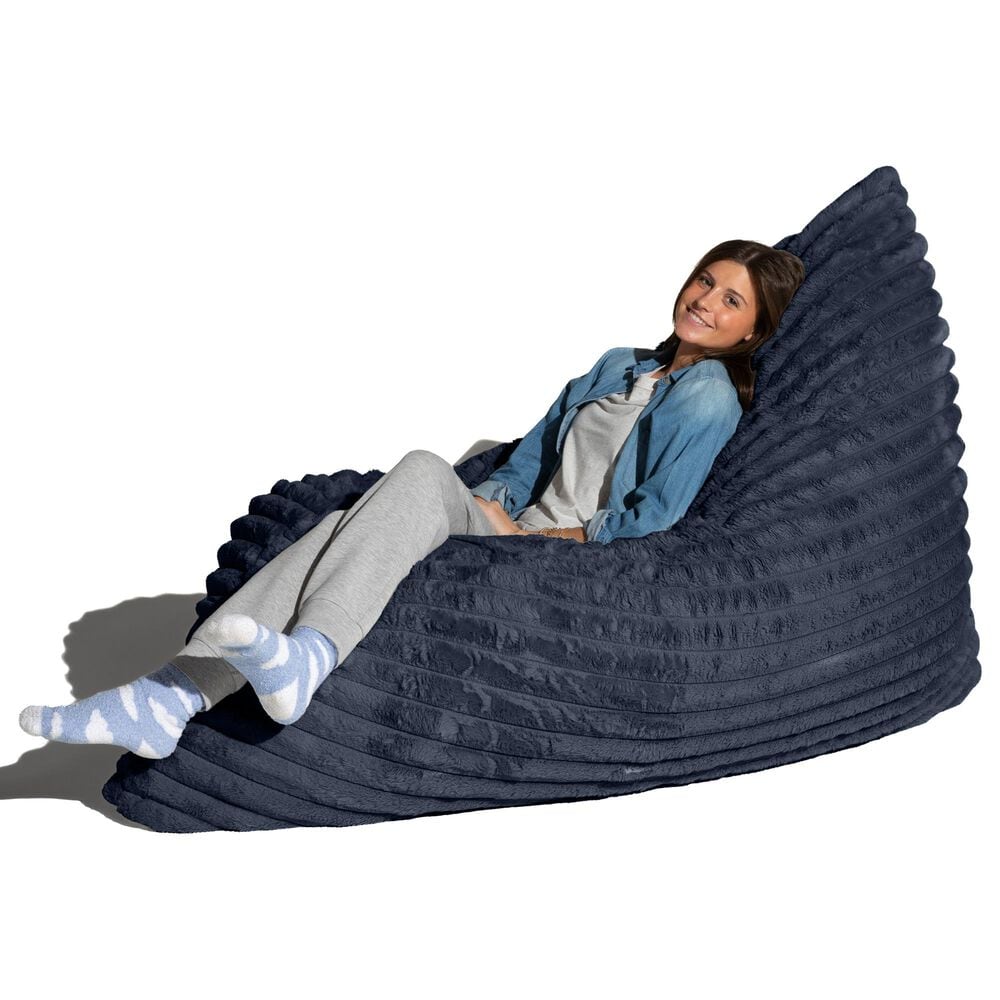 Jaxx Saxx 5.5" Bean Bag Floor Pillow and Lounger in Midnight Blue, , large
