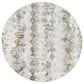 Surya Dresden Off-White, Taupe, Dusty Sage, Ink Blue, Light Gray and Deep Teal 7"10" Round Area Rug, , large