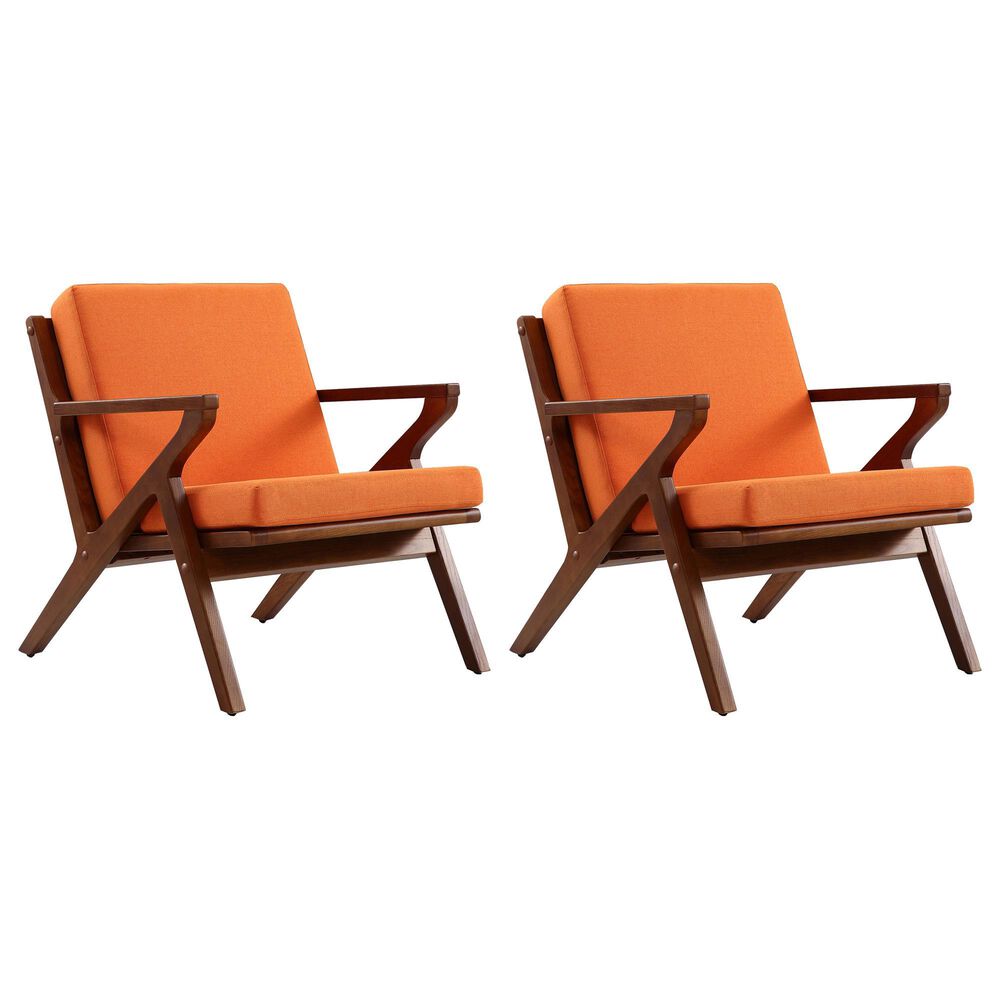 Manhattan Martelle Chair in Orange (Set of 2), , large