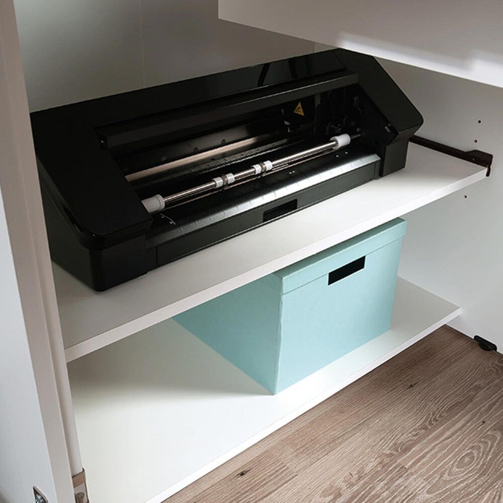 Sauder Select Craft and Sewing Storage Armoire in Soft White, , large