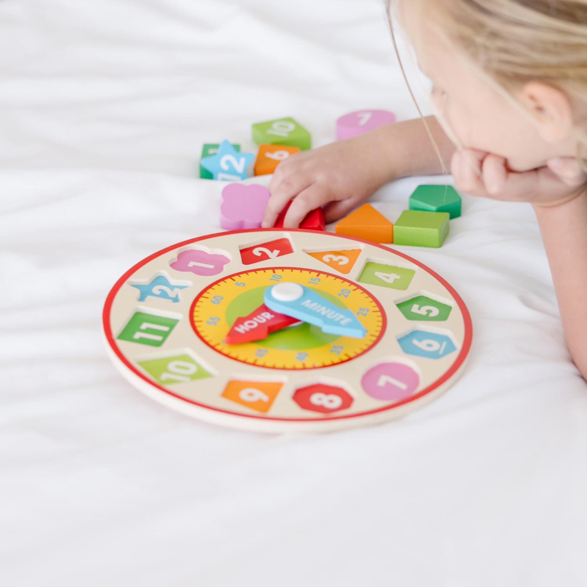 Melissa and doug learning clock top