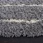 Safavieh Venus Shag VNS604J 2"7" Round Grey and Ivory Area Rug, , large