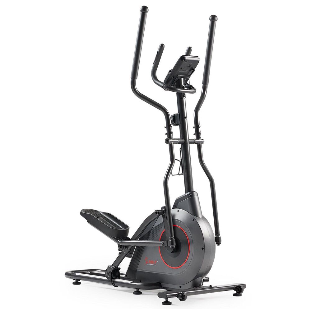 Sunny Health & Fitness Ultra Silent Smart Elliptical Exerciser in Black and Dark Gray, , large