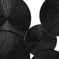 Maple and Jade 39" x 53" Plate Carved Pinwheel Home Wall Decor in Black, , large