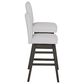 Linon Home Decor Cyrus Swivel Bar Stool in Grey (Set of 2), , large