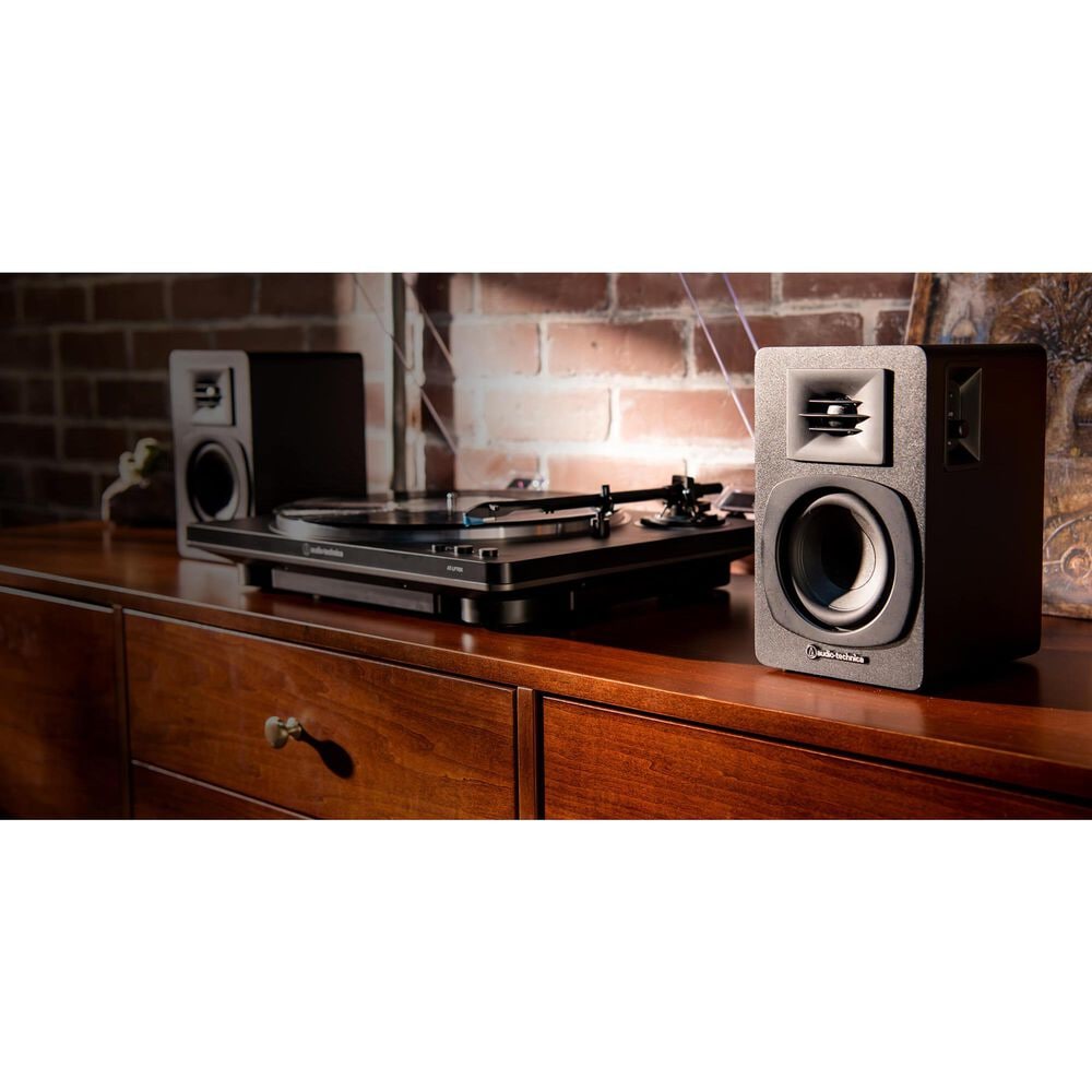 Audio-Technica Fully Automatic Belt-Drive Turntable in Black and Gray, , large