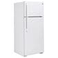 GE Appliances 17.5 Cu. Ft. Freestanding Top Freezer Refrigerator in White, , large