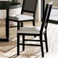 Mayberry Hill Bahama Breeze Dining Side Chair with White Cushion in Black, , large