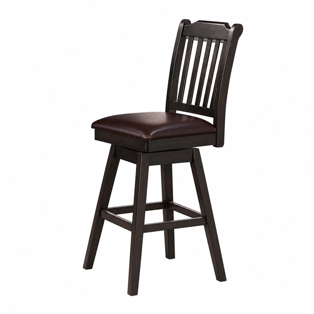 Maison Estee Memphis Swivel Bar Height Chair Only in Espresso, , large