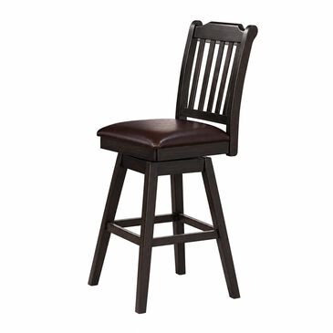 Maison Estee Memphis Swivel Bar Height Chair Only in Espresso, , large