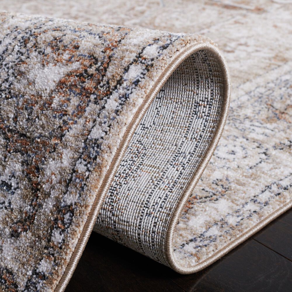 Safavieh Jasmine 5&#39;3&quot; Square Ivory and Beige Area Rug, , large