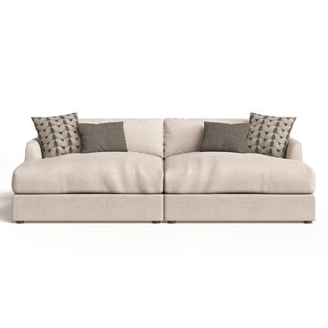 Jonathan Louis Leon 2-Piece Cuddler Sectional in Farina Oatmeal, , large