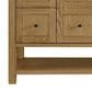 James Martin Vanities Breckenridge 60" Single Bathroom Vanity in Light Natural Oak with Single Hole 3 cm White Zeus Quartz Top and Rectangular Sink, , large