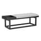 Linden Boulevard Max Bench with Tray in Black and Gray, , large