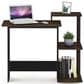 HOMLUX 40" Computer Desk with Open Side Shelves in Columbia Walnut and Brown, , large