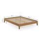 Forest Grove Queen Platform Bed in Urban Oak, , large