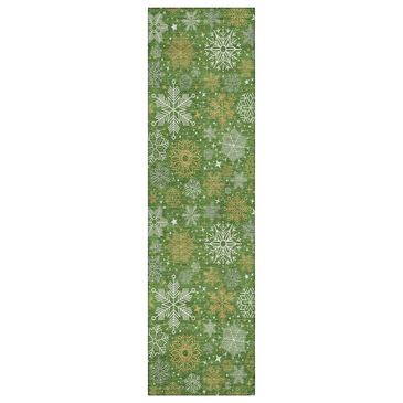 Dalyn Rug Company Wonderland WN31 2"3" x 7"6" Green Indoor/Outdoor Runner, , large