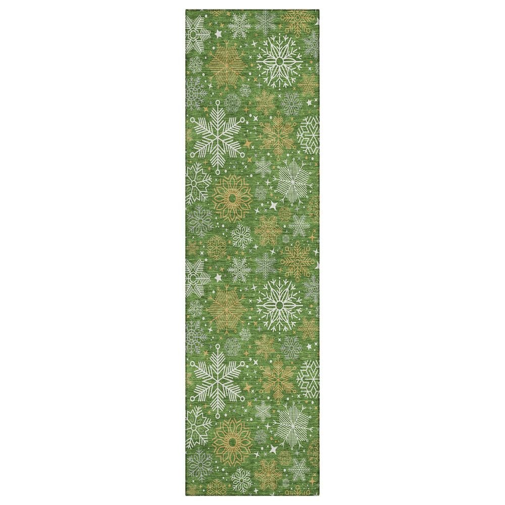 Dalyn Rug Company Wonderland WN31 2"3" x 7"6" Green Indoor/Outdoor Runner, , large