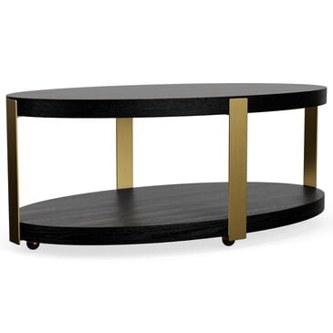 Riverside Furniture Mill River Cocktail Table in Black Onyx and Bronze, , large