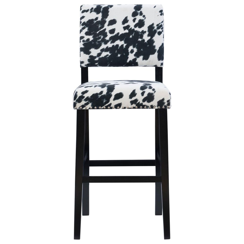 Linon Home Decor Corey Bar Stool in Black, , large