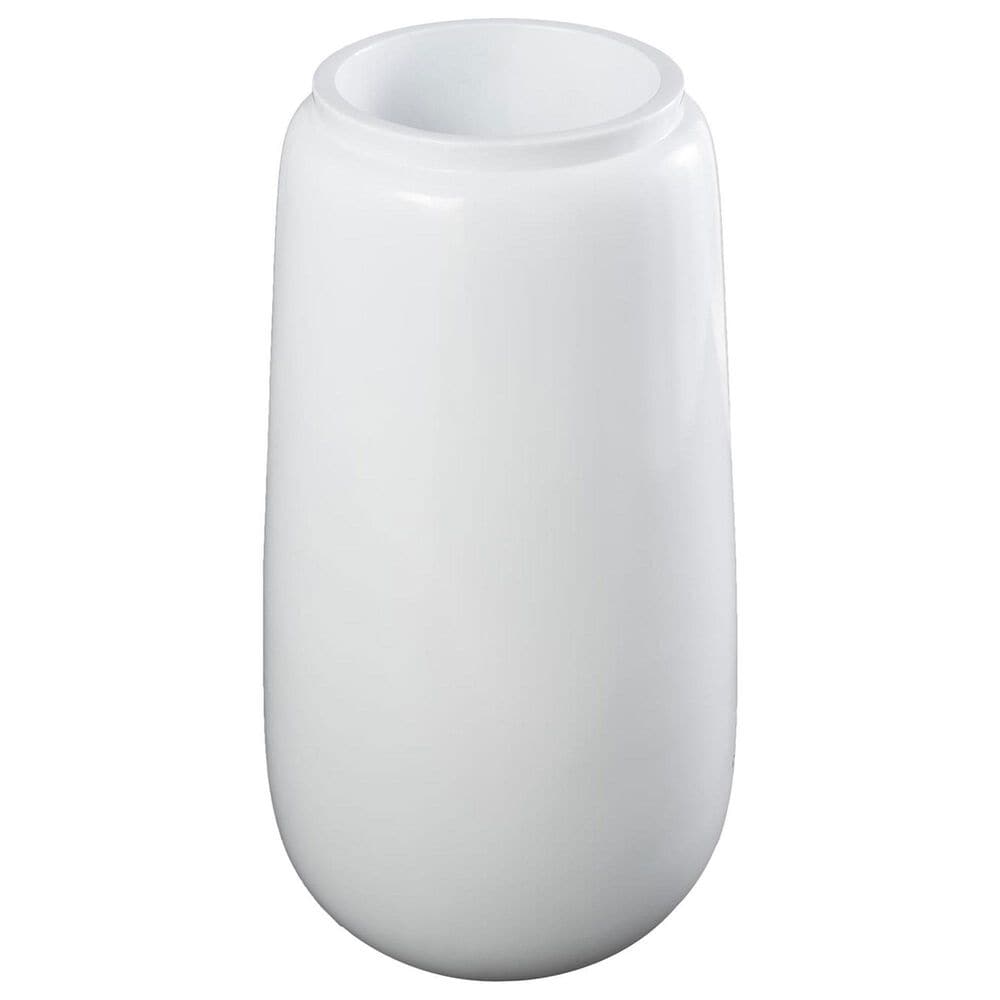Maple and Jade 30&quot; Tall Floor Decorative Vase in Polished White, , large