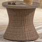 Ashley Laguna Heights Round End Table in Beige, , large