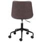 Zuo Modern Byron Office Chair in Brown and Black, , large