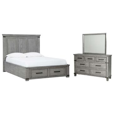 Ashley Russelyn 3 Piece Queen Bedroom Set in Gray, , large