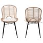 Baxton Studio Brenna Side Chair in Black and Greywashed (Set of 2), , large
