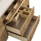 James Martin Vanities Hudson 60" Single Bathroom Vanity in Light Natural Oak with 3 cm White Zeus Quartz Top and Rectangular Sink, , large