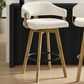 Armen Living Callah Swivel Bar Height Stool in Amber Glow, , large