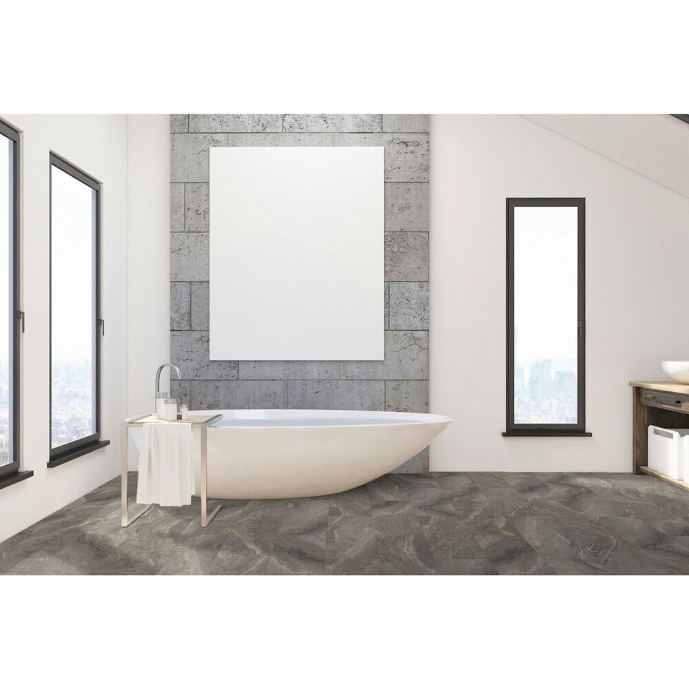 Fuzion SmartDrop Silver Travertine 12" x 24" Luxury Vinyl Tile, , large
