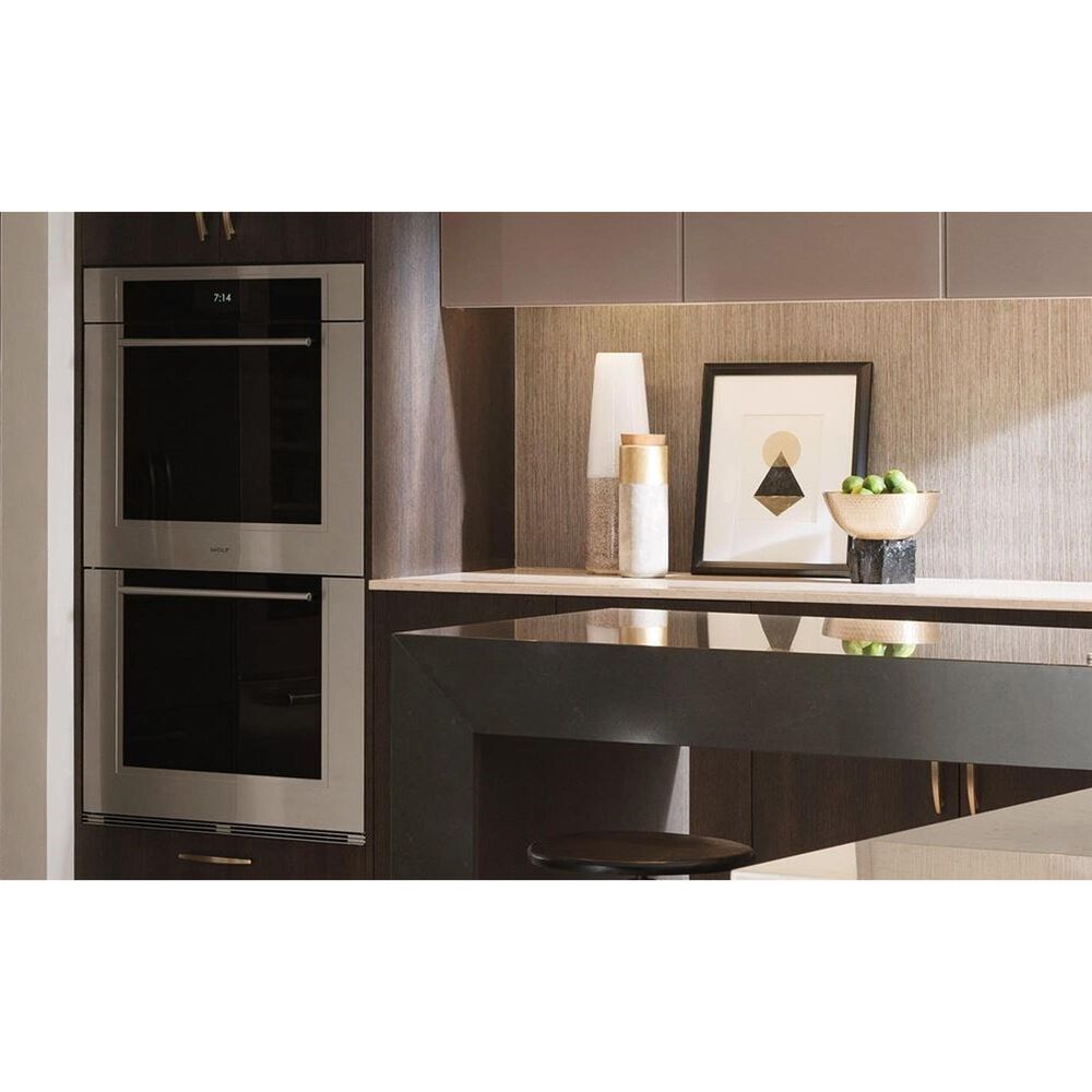 Wolf 30&quot; M Series Transitional Built-In Double Electric Wall Oven with Convection in Stainless Steel, , large