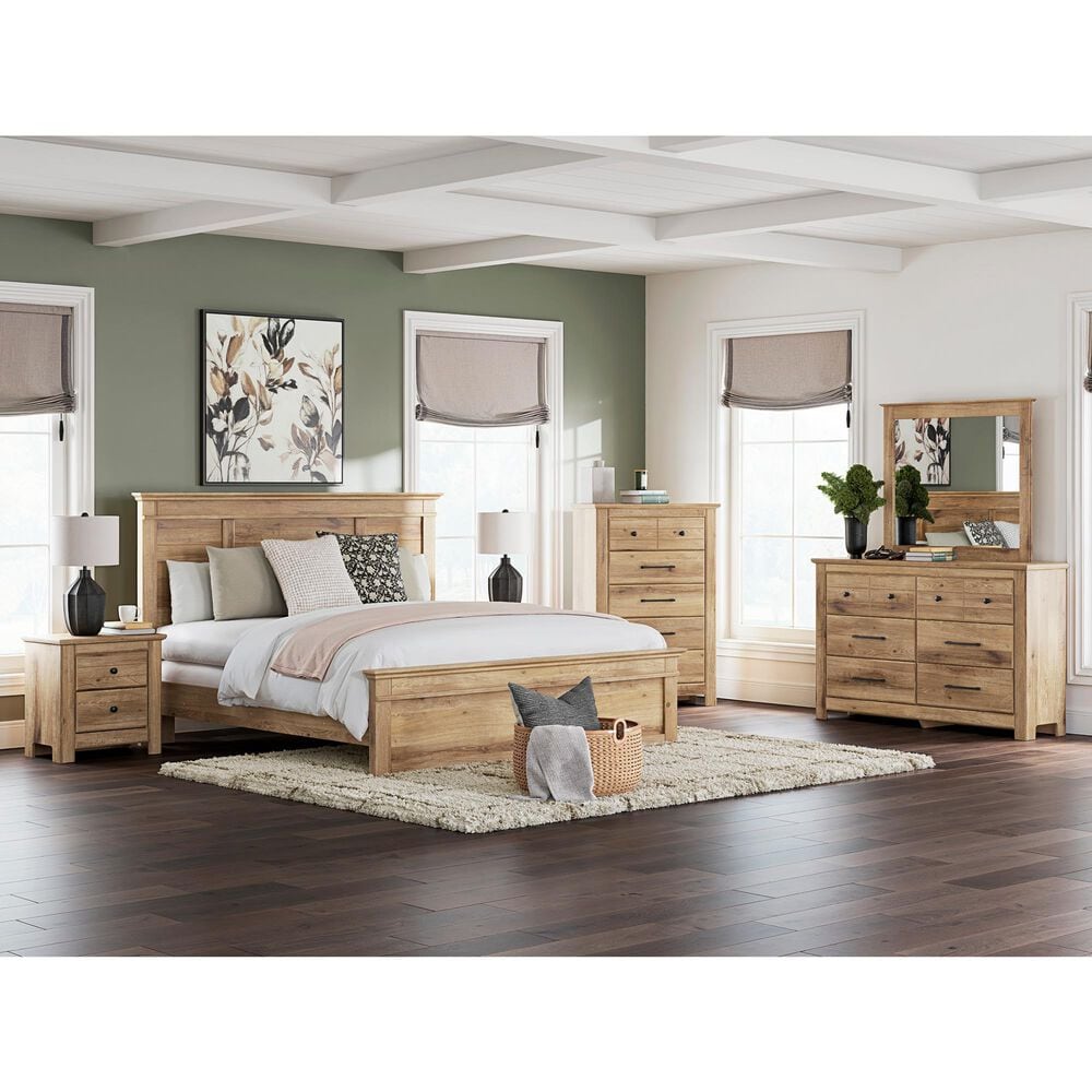Ashley Makidern King Panel Bed in Tan, , large