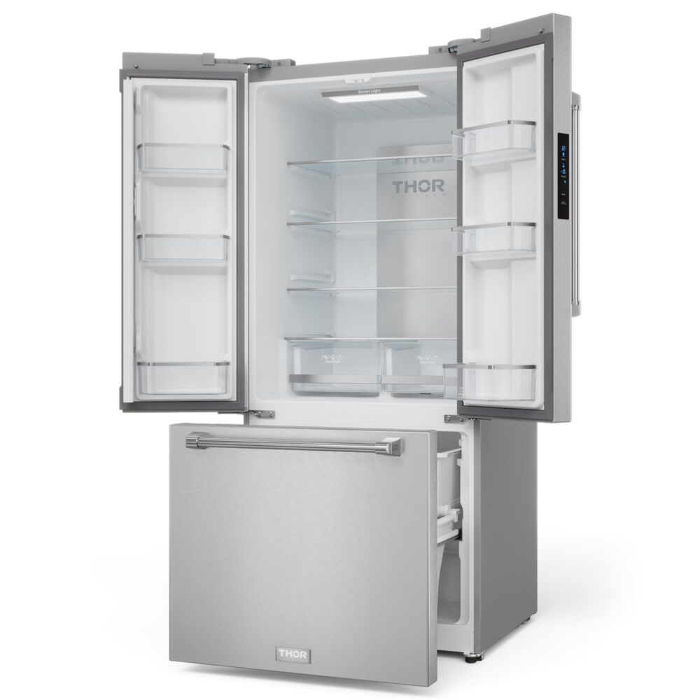 Thor Kitchen Gordon Ramsay 17.5 Cu. Ft. 3-Door French Door Refrigerator in Stainless Steel, , large