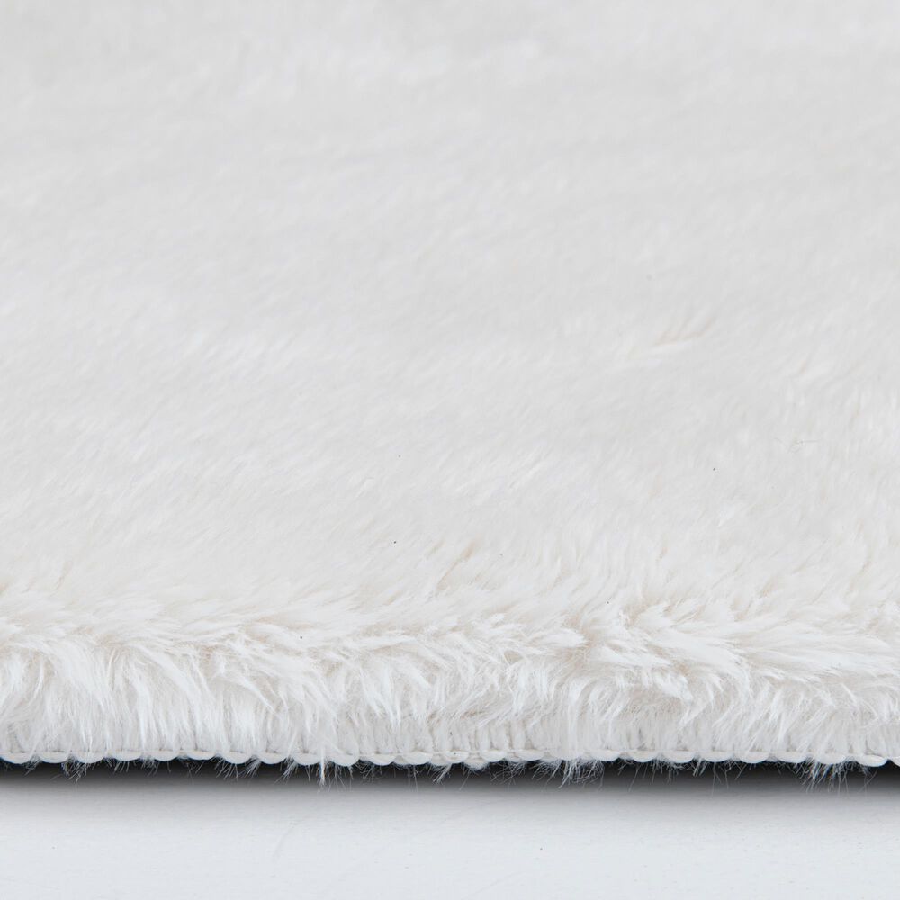 Central Oriental Belgian White 5' x 7' Area Rug, , large