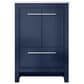 Lexora Home Lafarre 24" Single Bathroom Vanity in Navy Blue with 2 cm White Cultured Marble Top and Rectangular Sink, , large