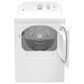 GE Appliances 6.2 Cu. Ft. Electric Dryer in White and Silver Matte, , large