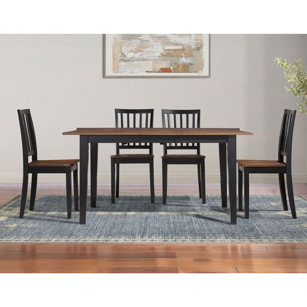 Steve Silver Joplin Dining Table in Walnut and Ebony - Table Only, , large