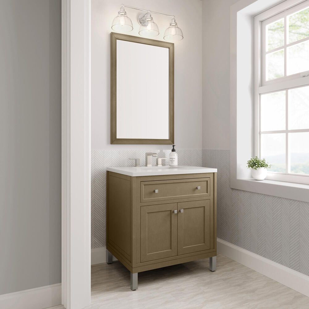 James Martin Vanities Chicago 30" Single Bathroom Vanity Cabinet in Walnut Whisper, , large