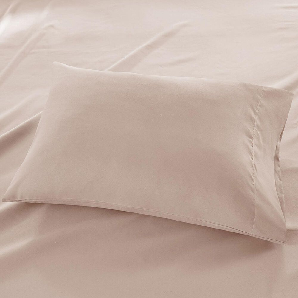 Hampton Park Madison Park 4-Piece Luxurious Brushed Microfiber Deep Pocket King Sheet Set in Blush, , large