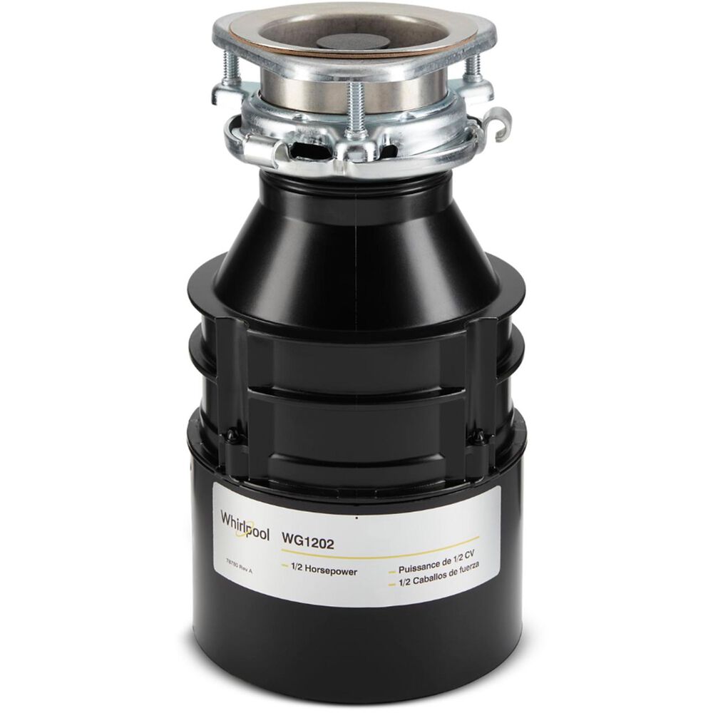 Whirlpool 1/2 HP In-Sink Disposal in Black, , large