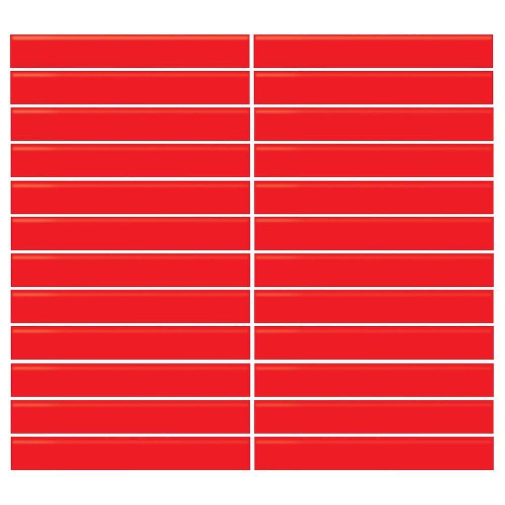 Dal-Tile Color Wheel Currant 12"" X 10"" Ceramic Mosaic Sheet, , large
