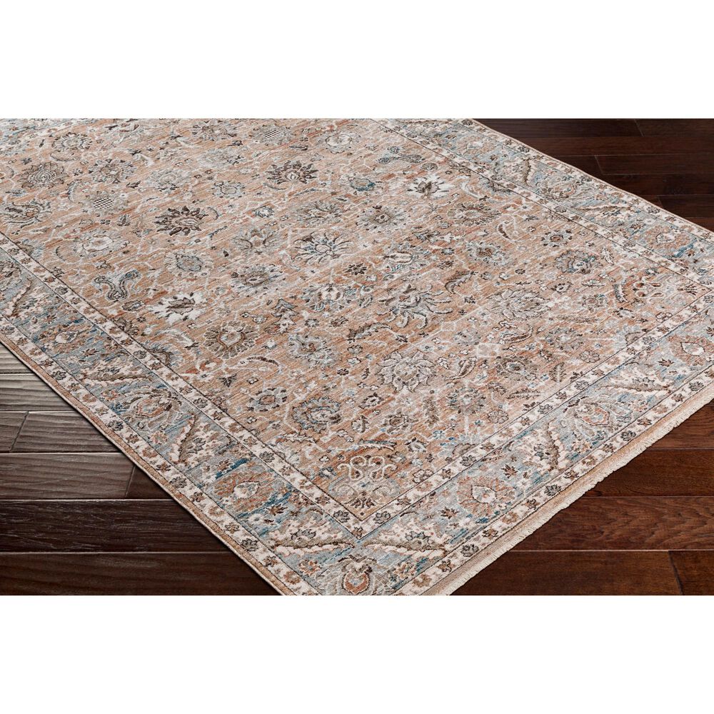 Surya Carlisle Oriental 5&#39;3&quot; x 7&#39;9&quot; Mauve, Pale Blue, Ivory, Light Gray, Brick Red, Dusty Sage and Medium Brown Area Rug, , large