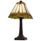 Cal Lighting 14" Tiffany Accent Lamp with Empire in Dark Bronze, , large