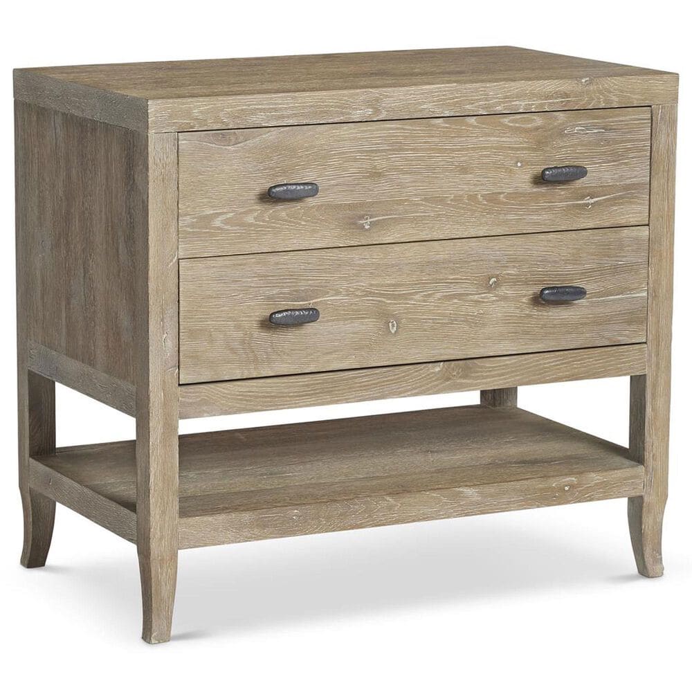 Bernhardt Tribeca 2-Drawer Nightstand with Shelf in Aurum, , large