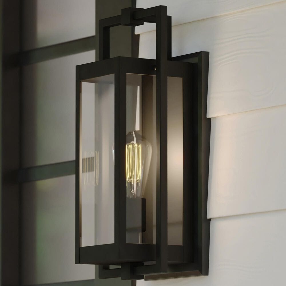 Vaxcel Sheridan 1-Light Outdoor Wall Sconce in Matte Black, , large