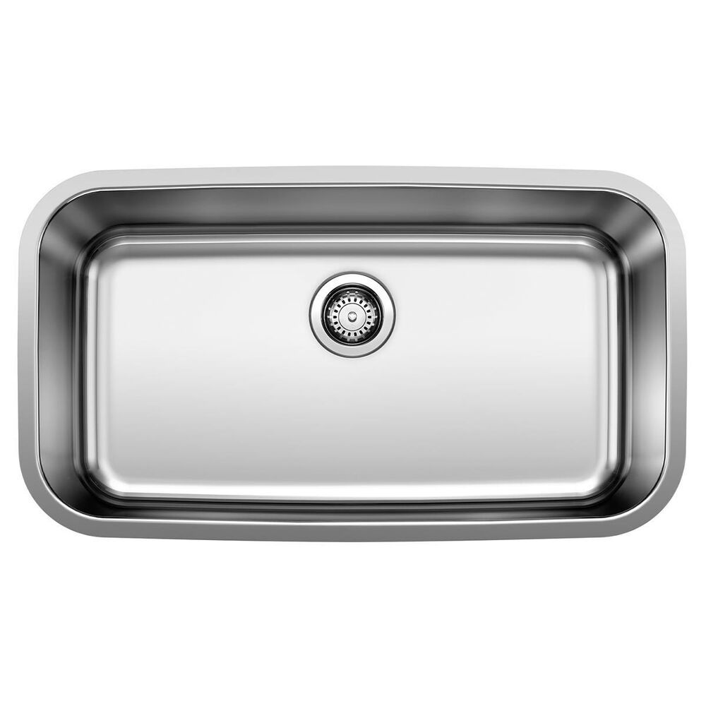 Blanco Stellar 28" Super Single Bowl Kitchen Sink in Refined Brushed, , large